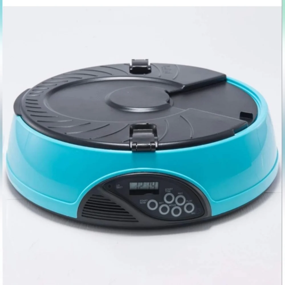 SCCL Pet automatic feeder dog/cat food timing feeding disc shaped pet feeder